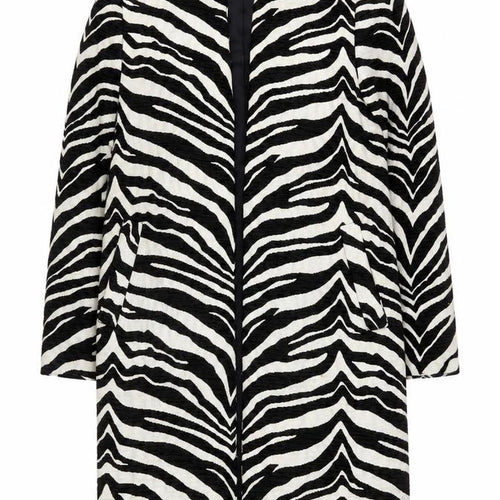 Zara Woman Zebra Print Blazer, XS, Black/White, Casual