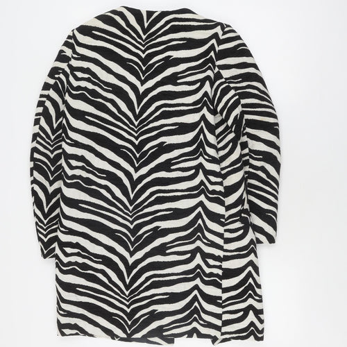 Zara Woman Zebra Print Blazer, XS, Black/White, Casual