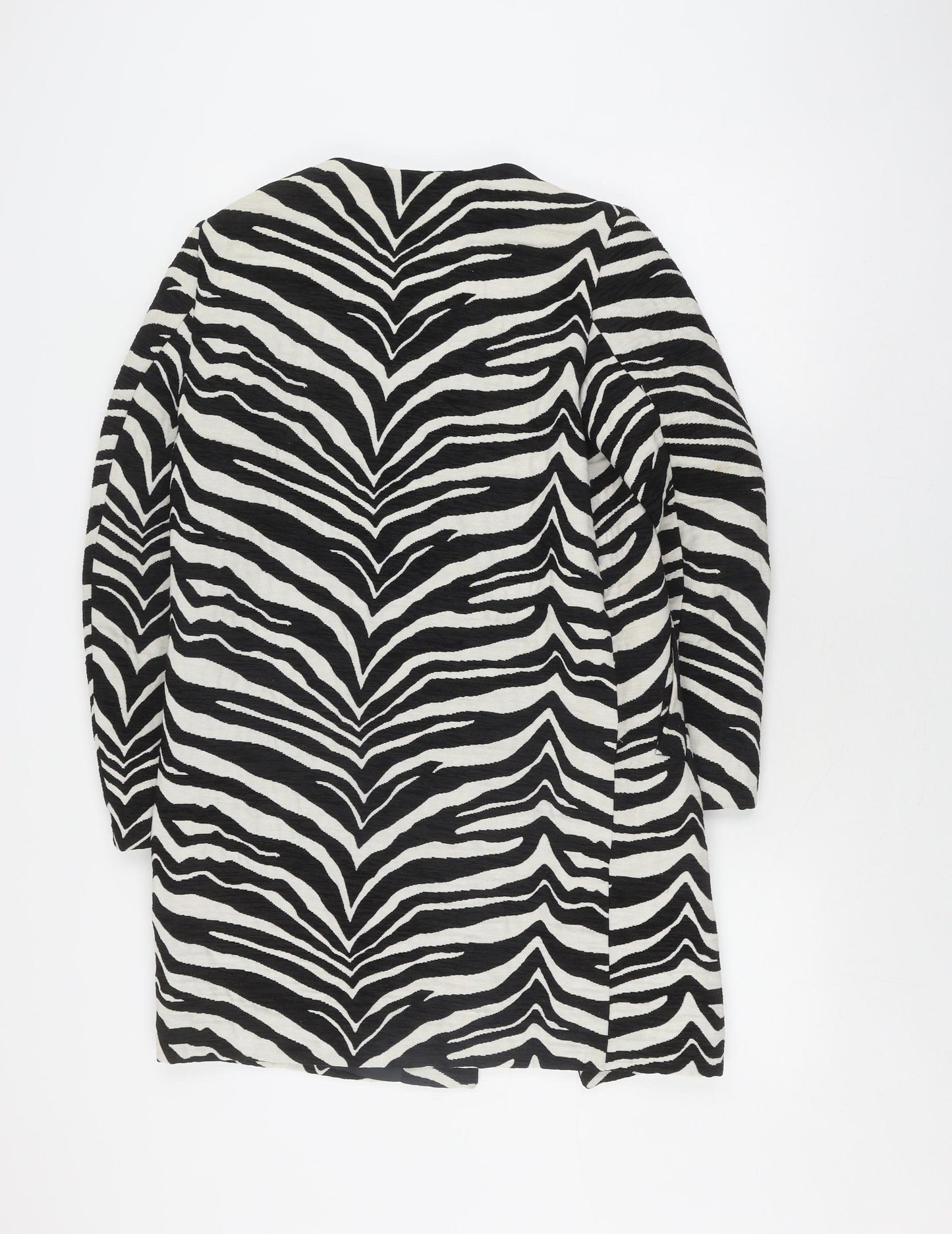 Zara Woman Zebra Print Blazer, XS, Black/White, Casual