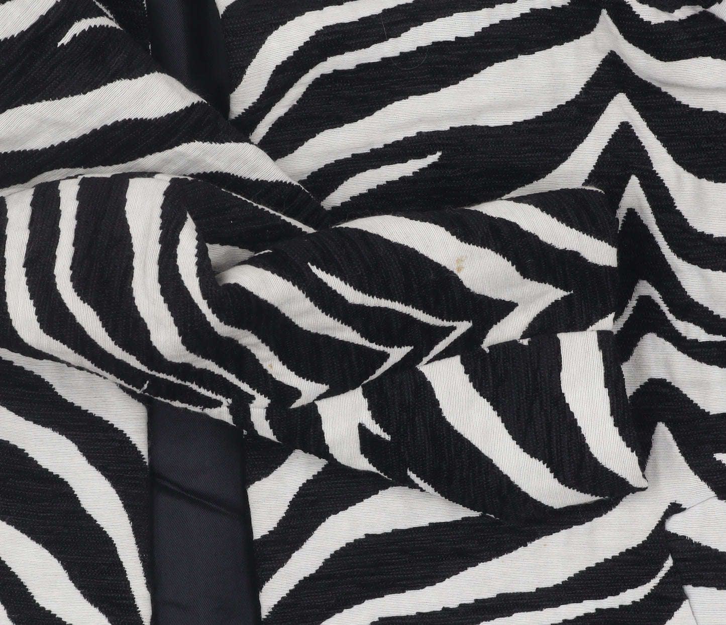 Zara Woman Zebra Print Blazer, XS, Black/White, Casual