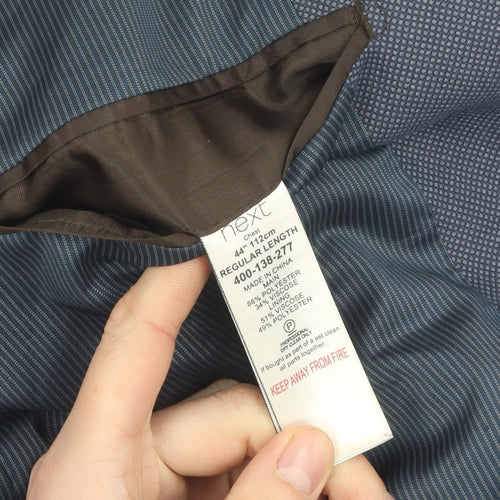 Next Tailoring Men's Blue 44 Regular Blazer