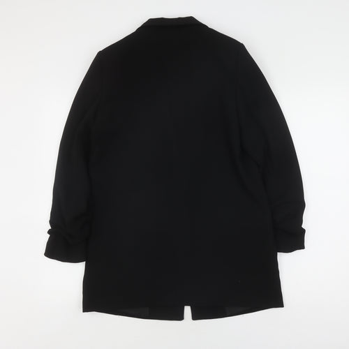Mango Women's Black Blazer S, Notch Lapel, Lined