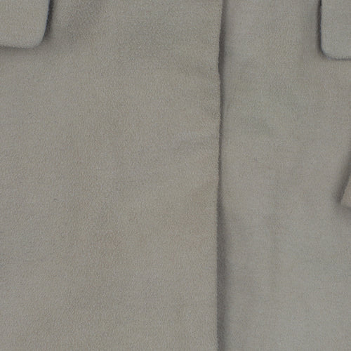 Topshop Women's Beige Mid-Length Coat Size 10