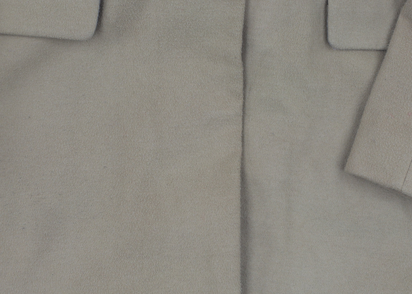 Topshop Women's Beige Mid-Length Coat Size 10