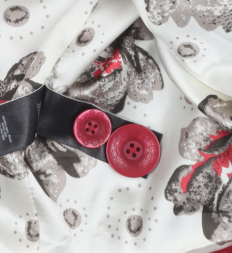 Marks and Spencer Women's Red Wool Pea Coat Size 16