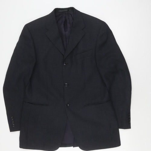 Vintage Men's Black Wool Blazer, 38R, Business Attire