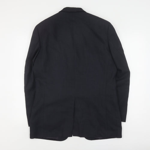 Vintage Men's Black Wool Blazer, 38R, Business Attire