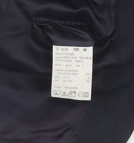 Vintage Men's Black Wool Blazer, 38R, Business Attire