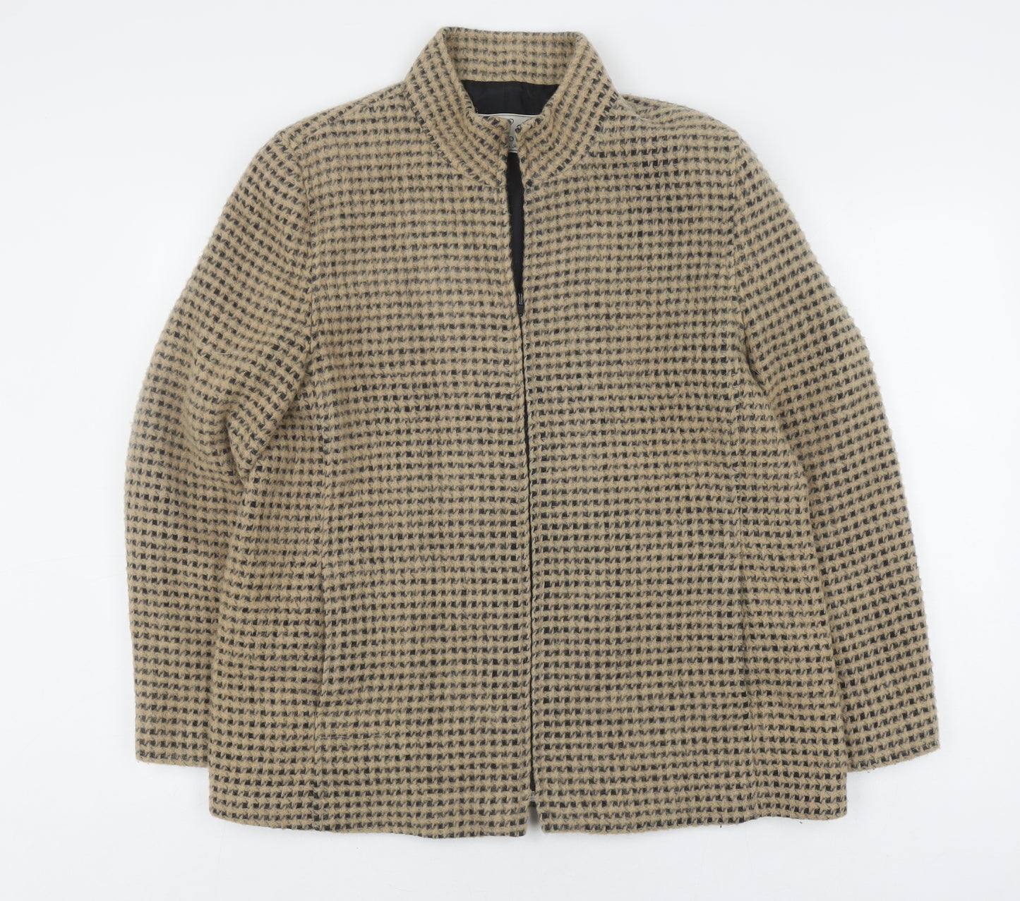 Gold by Michael H Women's Beige Wool Coat Size 14