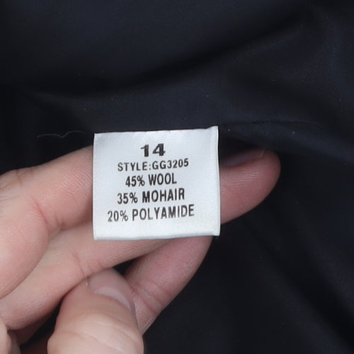Gold by Michael H Women's Beige Wool Coat Size 14