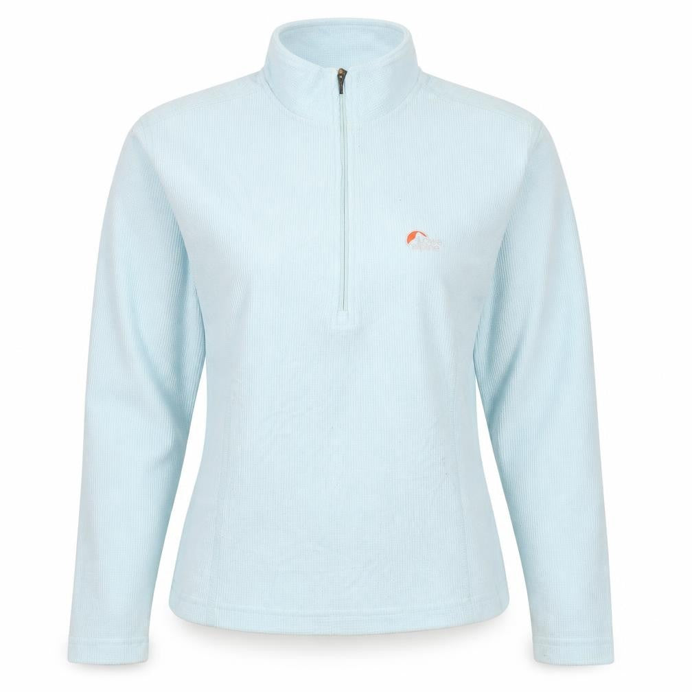 Front view of Lowe Alpine Women's Blue Pullover Sweatshirt S