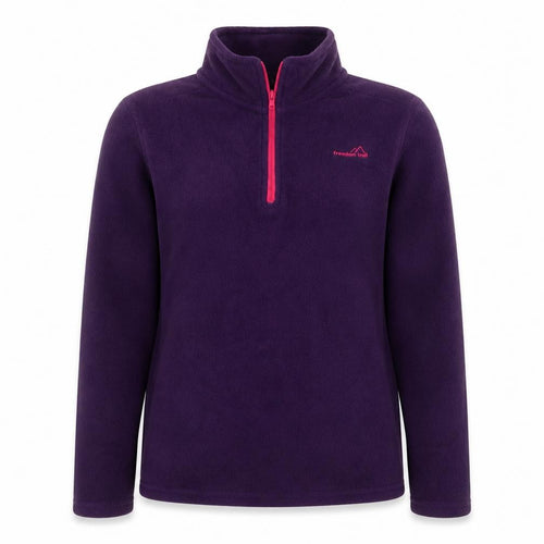 Freedom Trail Women's Purple Fleece Zip Sweatshirt Size 4 UK