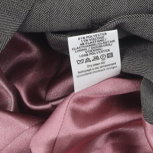 New Look Women's Grey Pinstripe Blazer UK 12