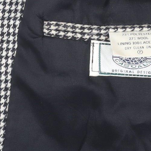 Quality Casuals Men's Grey Check Blazer, 44R, Classic
