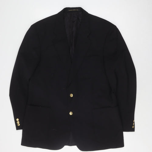 Marks & Spencer Men's Black Blazer, 42R, Formal Wear