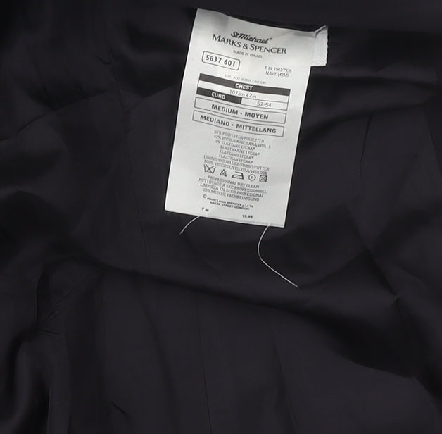 Marks & Spencer Men's Black Blazer, 42R, Formal Wear