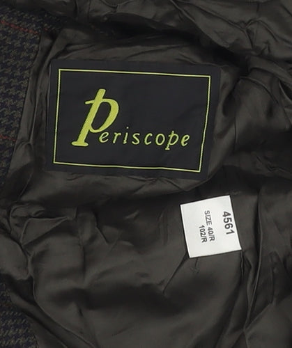 Periscope Men's Brown Houndstooth Blazer Size 40R