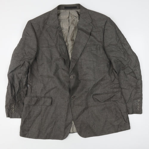Marks & Spencer Grey Wool Blazer - Men's 44R Classic