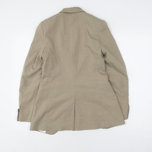 H&M Women's Beige Trouser Suit Jacket Size 6