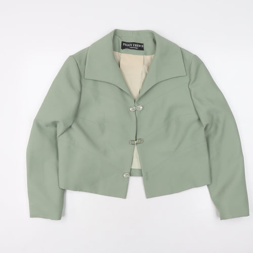 Peggy French Couture Women's Green Blazer, Size 18