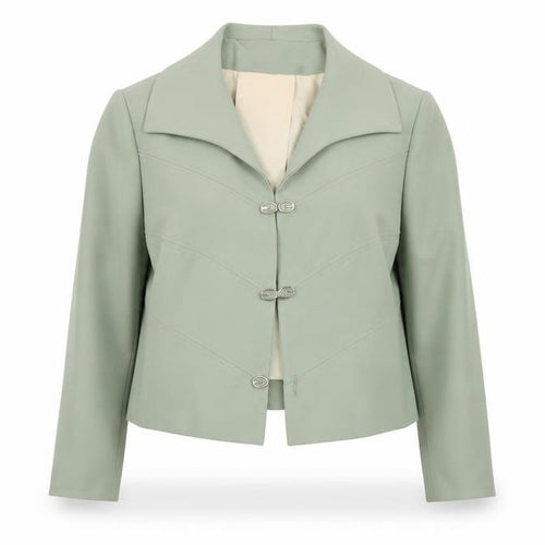 Peggy French Couture Women's Green Blazer, Size 18