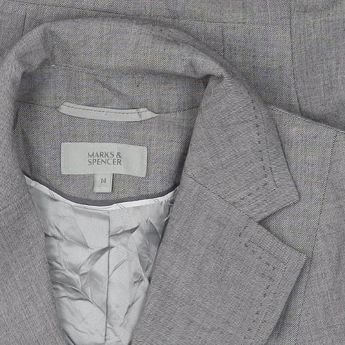 Marks and Spencer Women's Grey Blazer Size 14