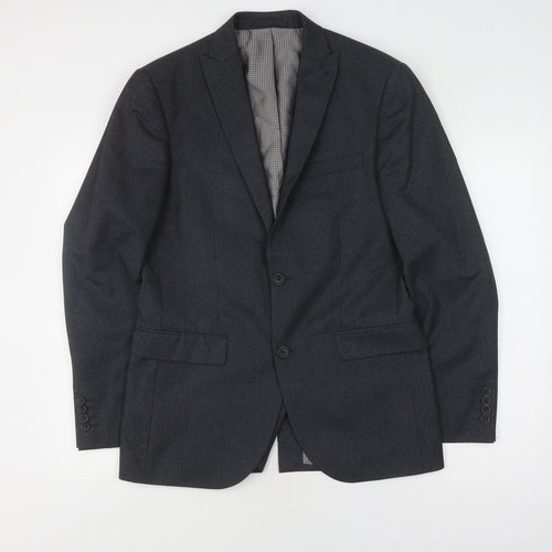 Next Men's Grey Suit Jacket, Size 38, Regular Fit