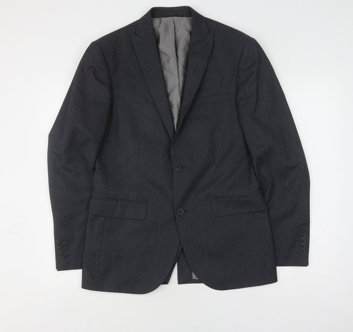 Next Men's Grey Suit Jacket, Size 38, Regular Fit