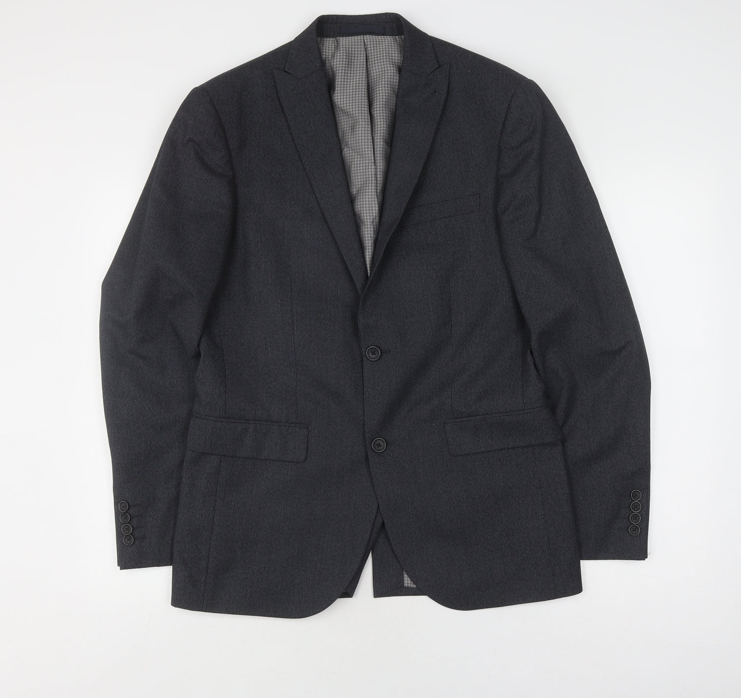 Next Men's Grey Suit Jacket, Size 38, Regular Fit