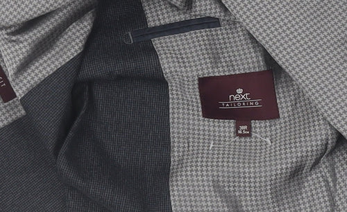 Next Men's Grey Suit Jacket, Size 38, Regular Fit