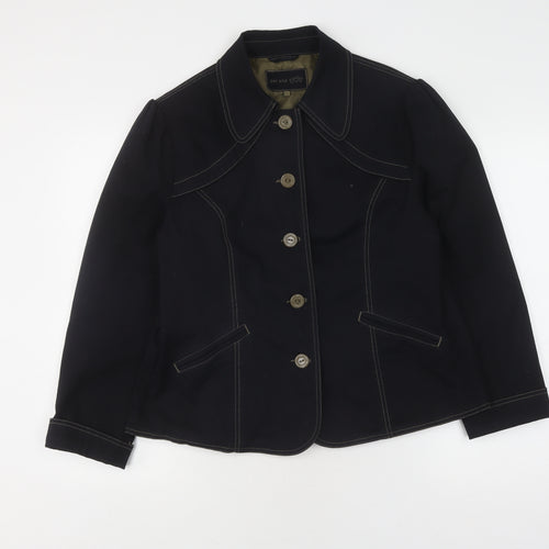 Per Una Women's Black Mid-Length Blazer, Size 16