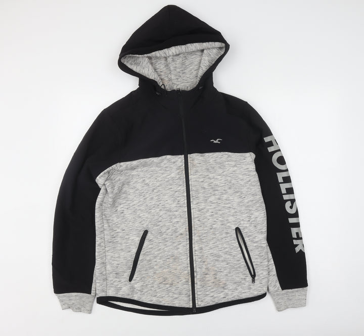 Hollister Men’s Grey Windbreaker Jacket S