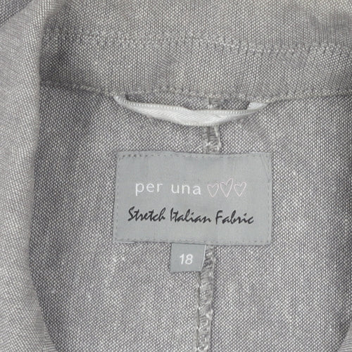 Per Una Women's Grey Blazer, Size 18 - Classic Workwear