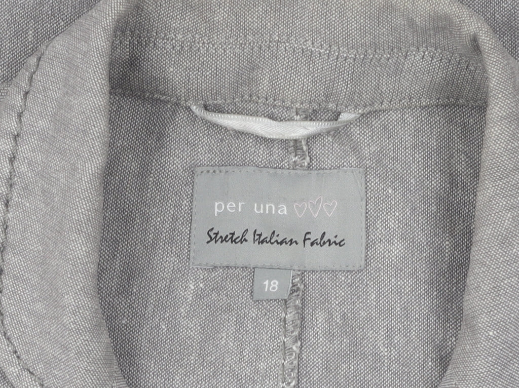 Per Una Women's Grey Blazer, Size 18 - Classic Workwear