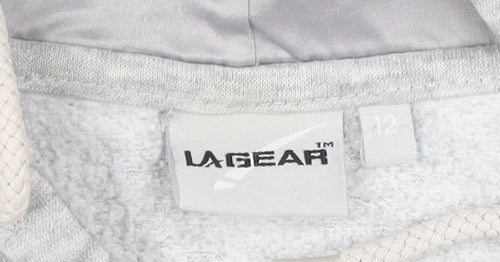 LA Gear Women's Grey Pullover Hoodie Size 12