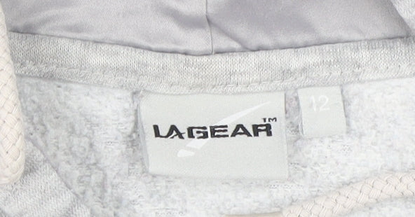 LA Gear Women's Grey Pullover Hoodie Size 12