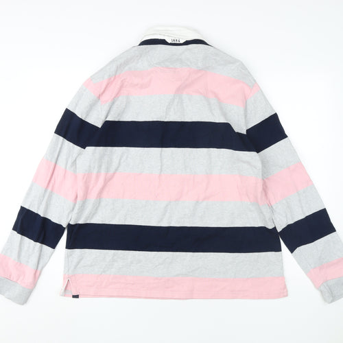 Marks and Spencer Men's Multicoloured XL Striped Polo
