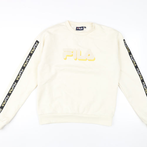 Fila Unisex Ivory Pullover Sweatshirt S Casual