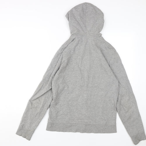 Jack & Jones Grey Men's Hoodie S Full Zip Logo