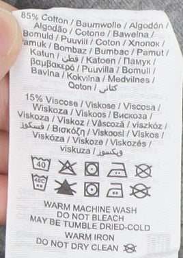 Jack & Jones Grey Men's Hoodie S Full Zip Logo