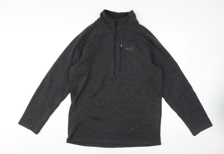 Peter Storm Men's Black 1/2 Zip Fleece Sweatshirt M