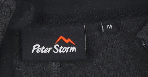 Peter Storm Men's Black 1/2 Zip Fleece Sweatshirt M