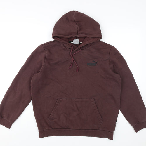 Puma Men's Brown Pullover Hoodie Medium