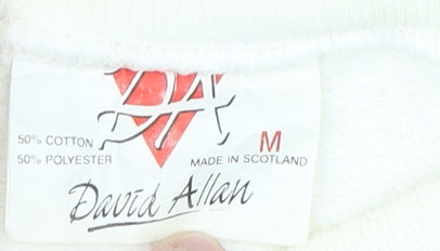 David Allan Unisex Ivory Pullover Sweatshirt M