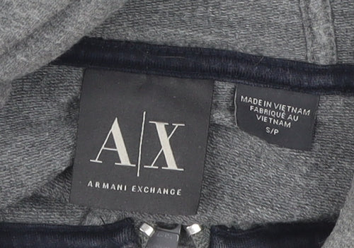 Armani Exchange Men's Grey Full Zip Hoodie S
