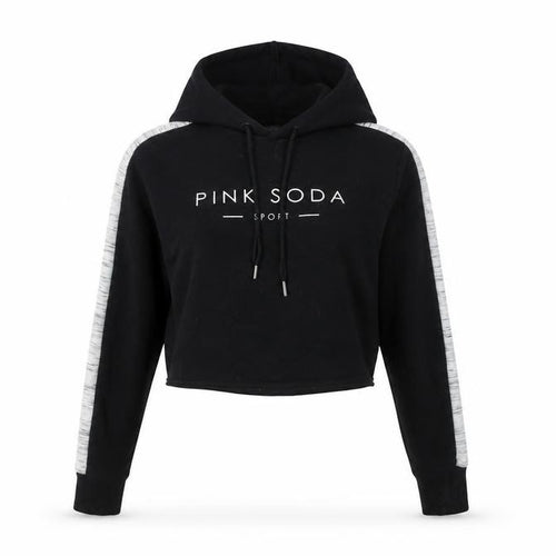 Pink Soda Sport Women’s Black Pullover Hoodie Size 8
