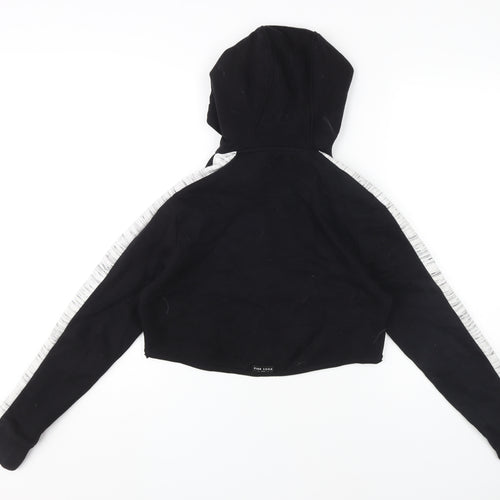 Pink Soda Sport Women’s Black Pullover Hoodie Size 8