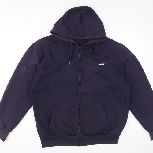 Slazenger Men's Blue Full Zip Hoodie - L