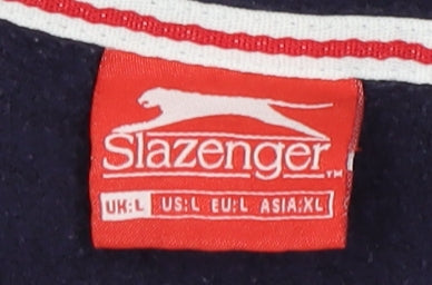 Slazenger Men's Blue Full Zip Hoodie - L