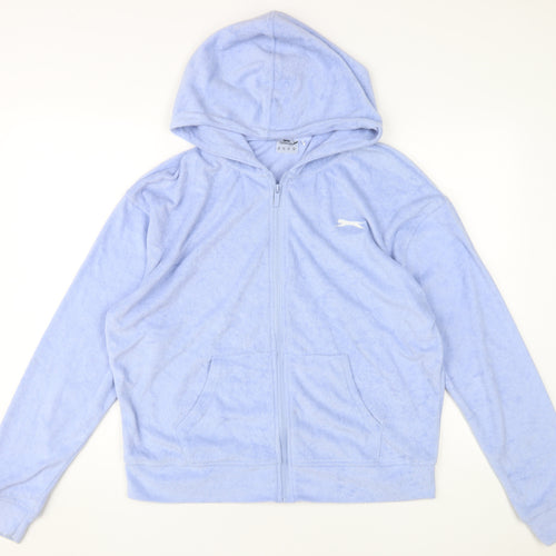 Slazenger Women's Blue Full Zip Hoodie Size 14